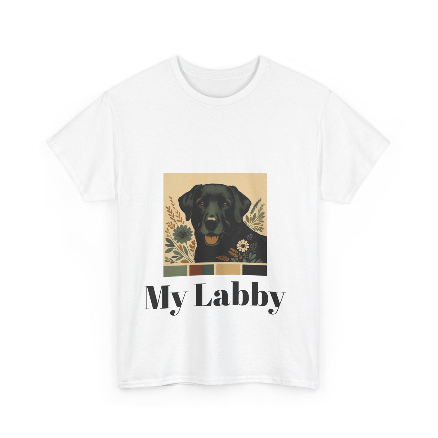 Unisex Pet T-Shirt, My Labby Graphic Tee, Black Labrador, Casual Everyday Wear