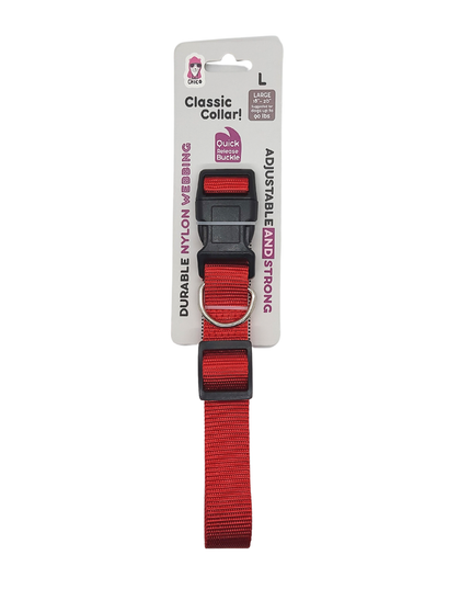 Quick-Release Nylon Dog Collar – Stylish & Durable, Adjustable Fit