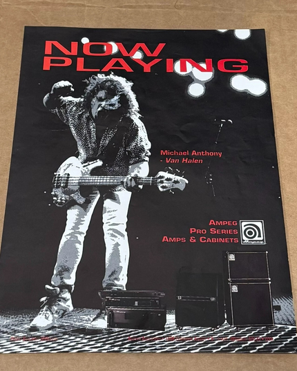 AMPEG AMPS - MICHAEL ANTHONY of VAN HALEN - 1995 Print Advertisement