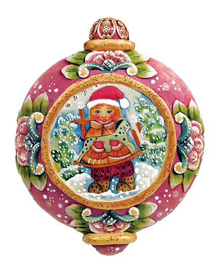 Christmas Gift Sculpted Hand-Painted Christmas Ornament by G. DeBrekht - 6102422