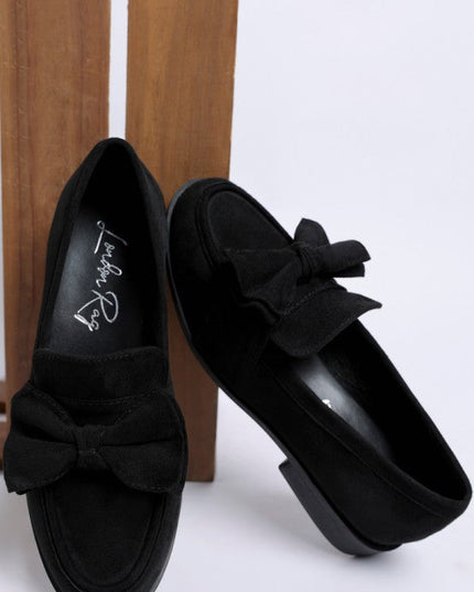 Havisham Bow Accent Heeled Loafers