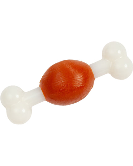 Country Living TPR & Nylon Bone Dog Chew Toy - Beef-Flavored, Ideal for Small Dogs