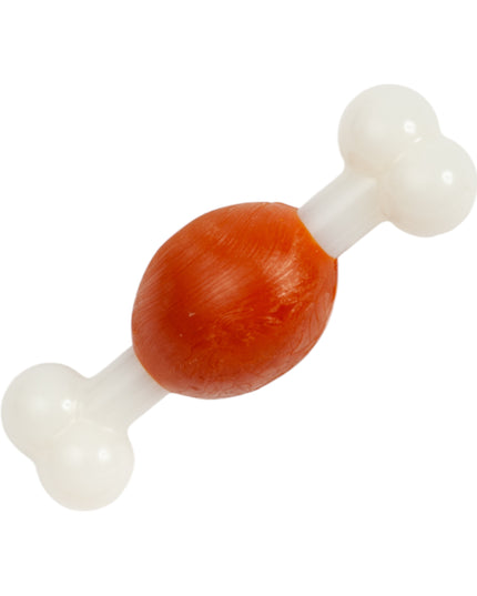 Country Living TPR & Nylon Bone Dog Chew Toy - Beef-Flavored, Ideal for Small Dogs