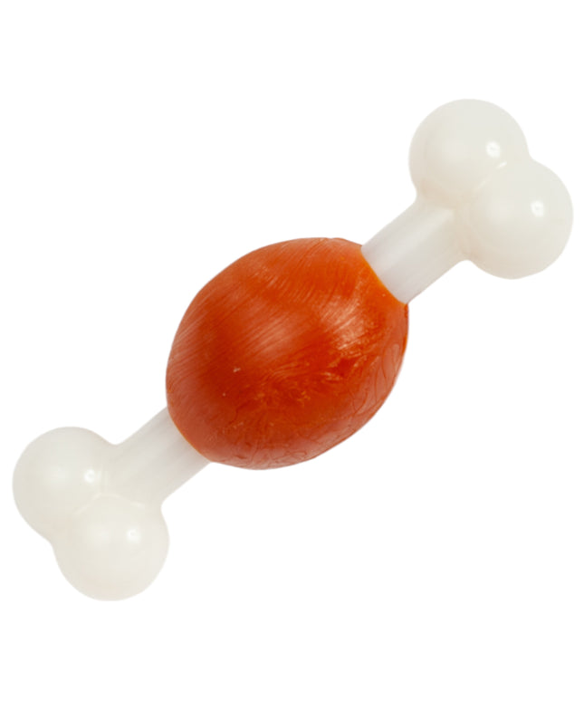 Country Living TPR & Nylon Bone Dog Chew Toy - Beef-Flavored, Ideal for Small Dogs