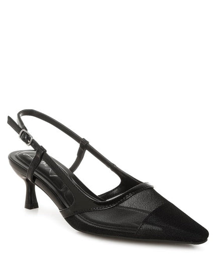 Florina Snip-Toe Slingback Heel Sandals