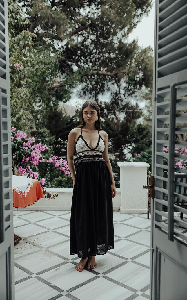 Rey Lace Dress — Black