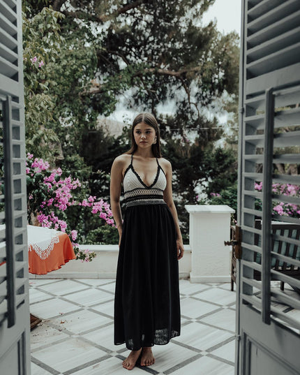 Rey Lace Dress — Black