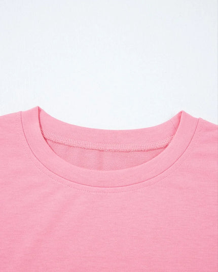 Lace Detail Flounce Sleeve Sweatshirt