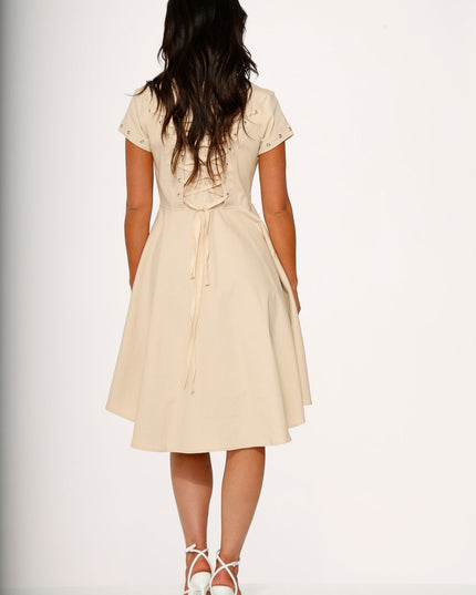 10273 Battalion Khakis HiLo Swing Dress