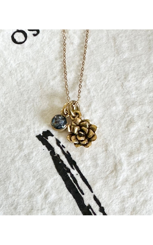 Succulent Flower Necklace