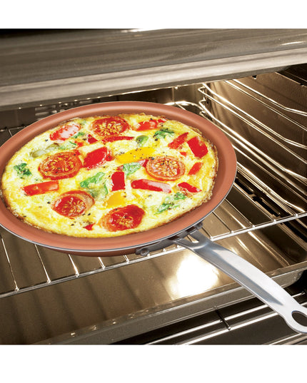MASTERPAN Ceramic Nonstick Copper Color Frypan & Skillet, 10" (25cm)