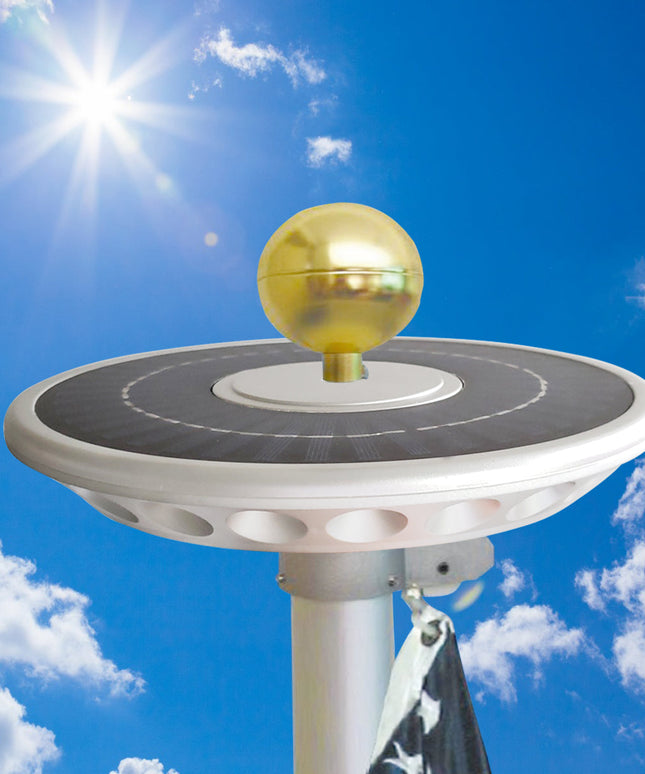 Double Row Solar Flagpole Top Light - 40 LED