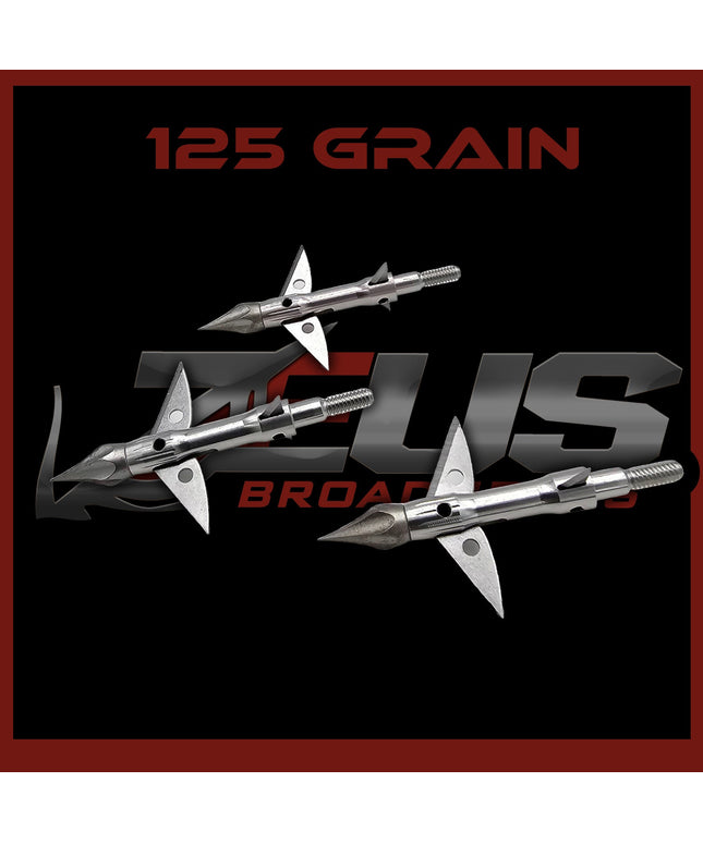 ZEUS 125 GRAIN BROADHEADS (3 PACK)