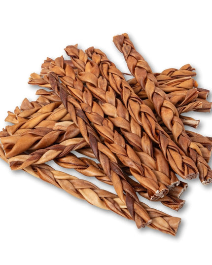 Braided Collagen Stick Dog Treats for Joint Health - 12-Inch Standard (4-Pack)