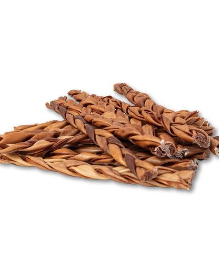 Braided Collagen Stick Dog Treats for Joint Health - 12-Inch Standard (4-Pack)