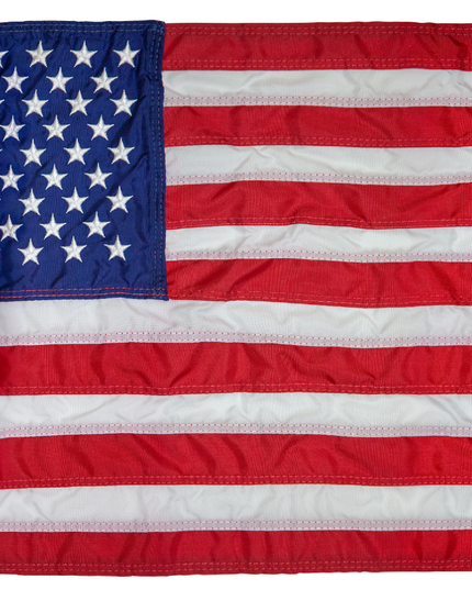 Nylon American Flag with Grommets Along Edges for Wall Hanging - Indoor or Outdoor *Made in USA*