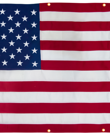 Polyester American Flag with Grommets Along Edges for Wall Hanging - Indoor or Outdoor *Made in USA*