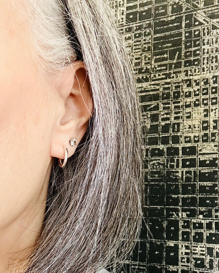 Sterling Silver Huggie Hoop Earrings