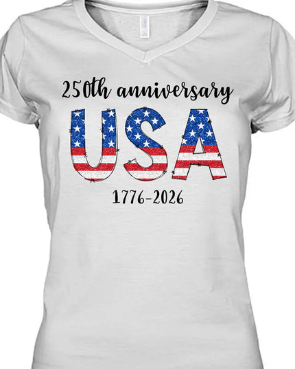 Happy 250 Years Birthday USA Shirt | America Anniversary | 4th of July Shirt | Independence Day Shirt 682482