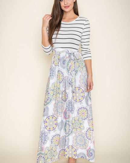 Sash Maxi Dress With Pockets
