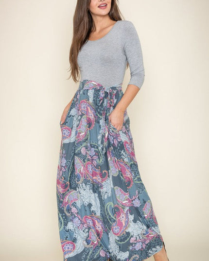 Sash Maxi Dress With Pockets