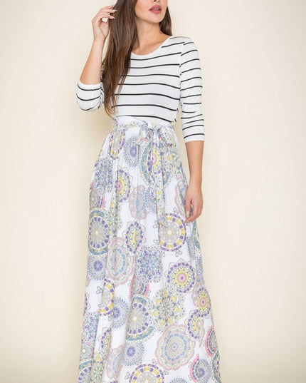 Sash Maxi Dress With Pockets