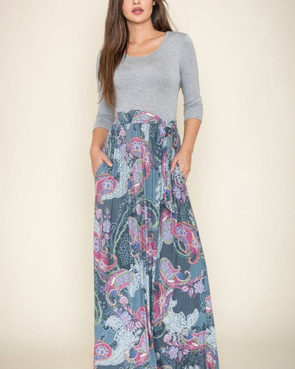 Sash Maxi Dress With Pockets