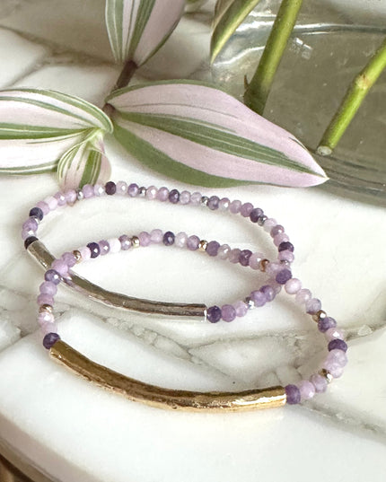Lavender Lepidolite Bracelet