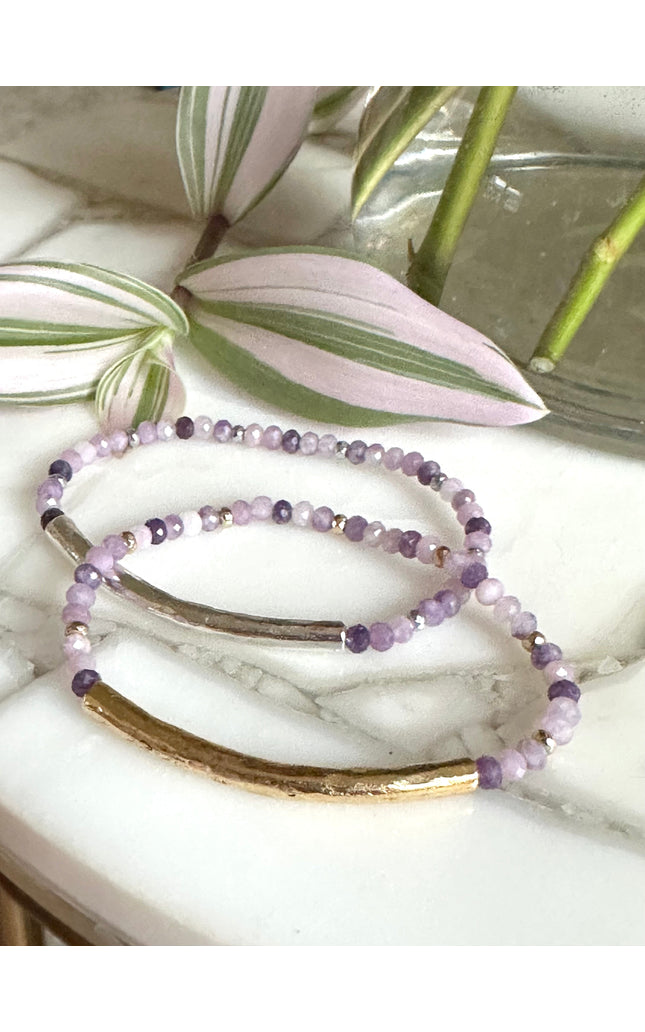 Lavender Lepidolite Bracelet