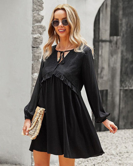 Long sleeve peasant dress