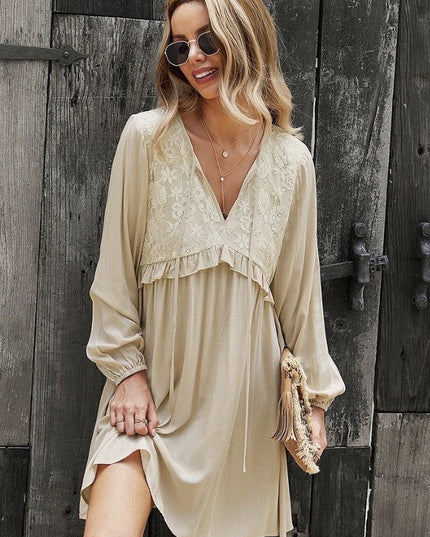 Long sleeve peasant dress