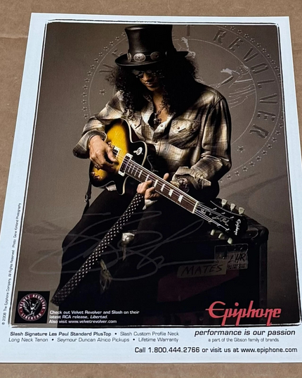 EPIPHONE GUITARS - SLASH of VELVET REVOLVER - 2008 Print Advertisement