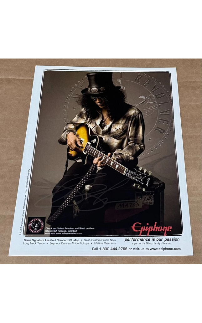 EPIPHONE GUITARS - SLASH of VELVET REVOLVER - 2008 Print Advertisement