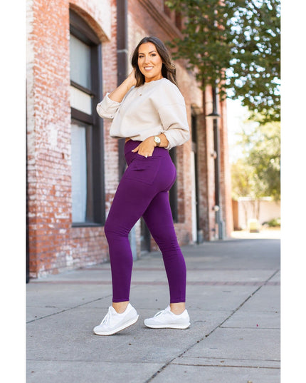Ready to Ship | The Kinsley Purple Full Length Leggings