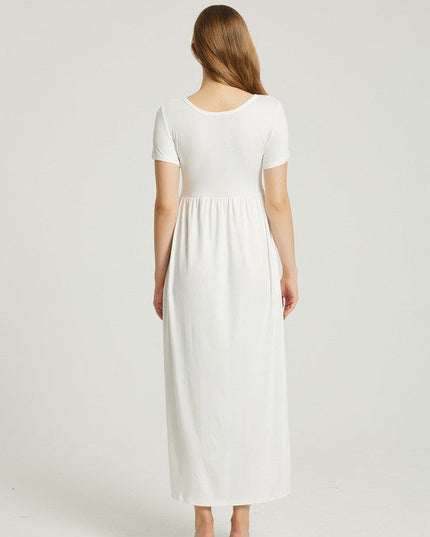 Women's Summer Casual Maxi Dress With Pocket