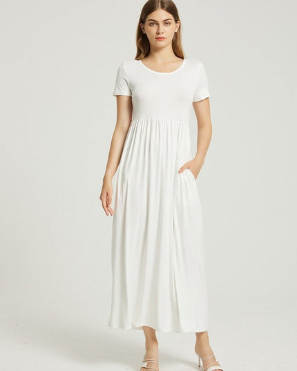 Women's Summer Casual Maxi Dress With Pocket
