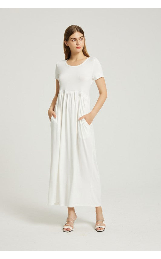 Women's Summer Casual Maxi Dress With Pocket