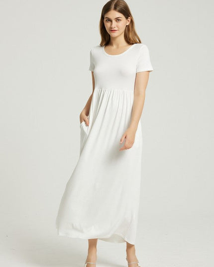 Women's Summer Casual Maxi Dress With Pocket