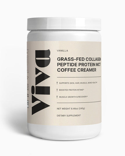 Grass-Fed Collagen Peptide MCT Protein Coffee Creamer (Vanilla)