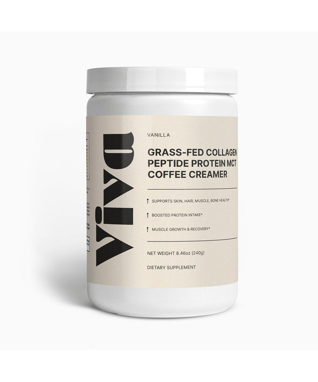 Grass-Fed Collagen Peptide MCT Protein Coffee Creamer (Vanilla)