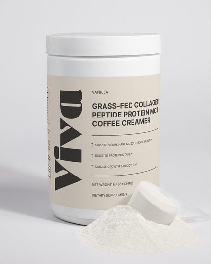 Grass-Fed Collagen Peptide MCT Protein Coffee Creamer (Vanilla)