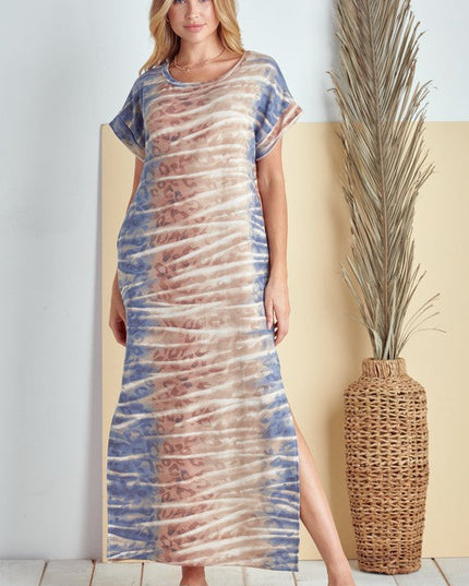 PLUS Side Slits Maxi Dress