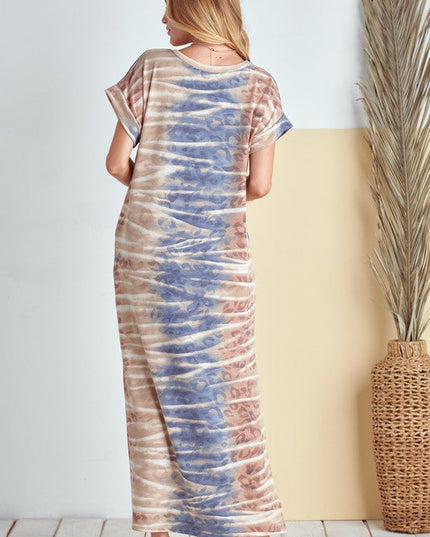 PLUS Side Slits Maxi Dress