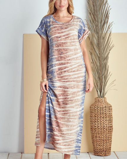 PLUS Side Slits Maxi Dress