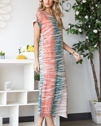 PLUS Side Slits Maxi Dress