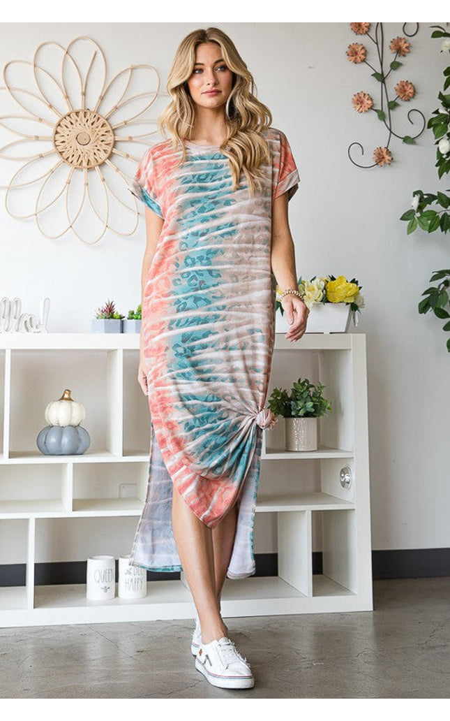 PLUS Side Slits Maxi Dress