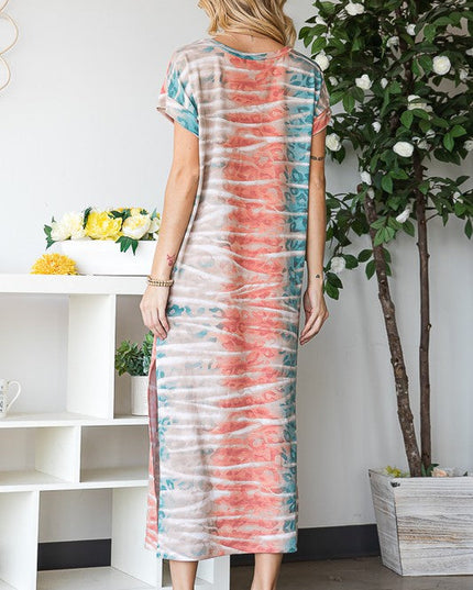 PLUS Side Slits Maxi Dress