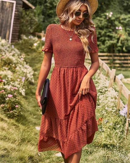 Swiss Dot Midi Dress