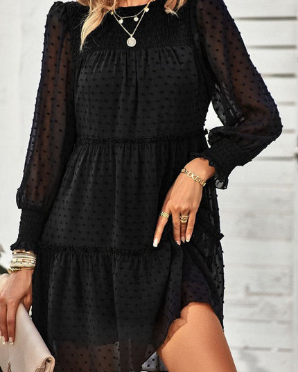 Swiss Dot Tiered Dress