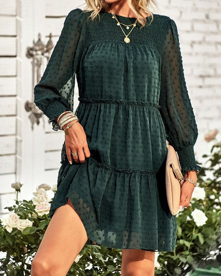 Swiss Dot Tiered Dress